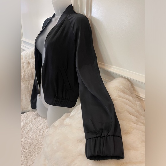Express Black lightweight bomber style jacket, Size S - Picture 2 of 6